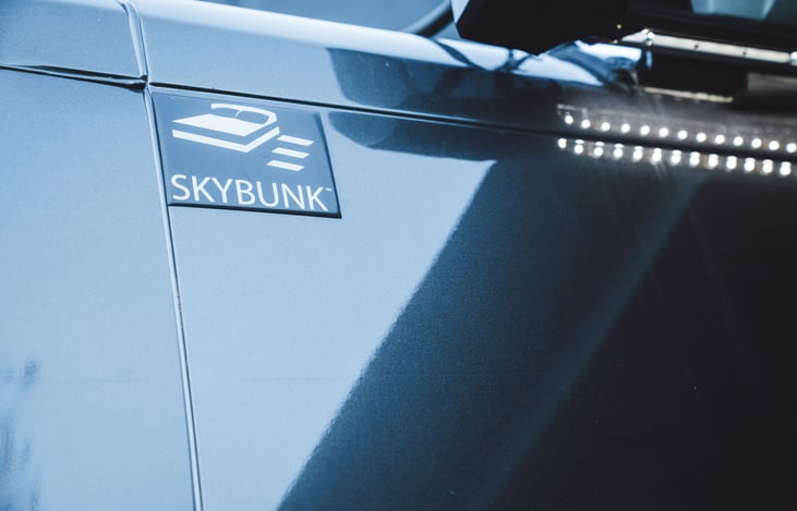 SkyBunk offers extra living space and is a convenient place place to sleep more family members and friends.