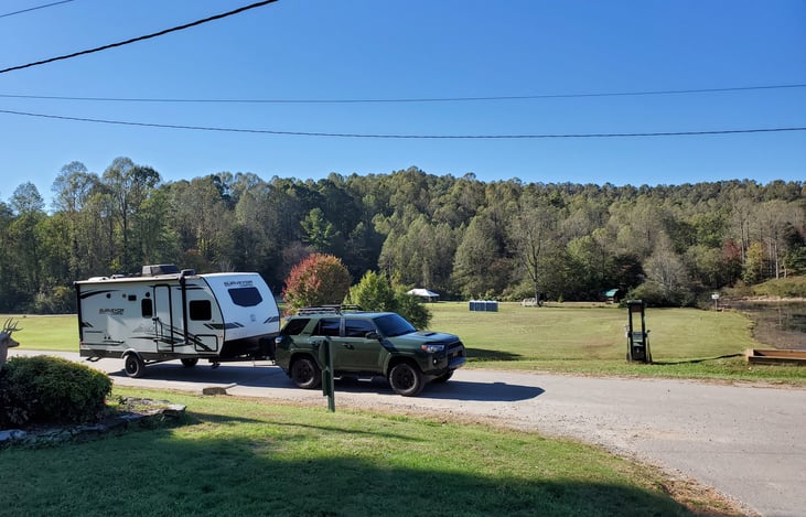 Orchard Lake Campground after Hurricane Helene