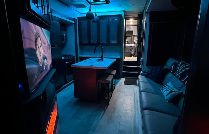 Mood lights with Master in background