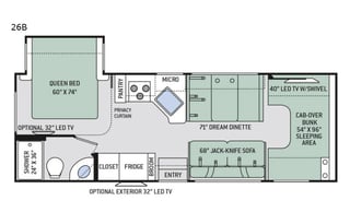 2019 Thor Motor Coach Four Winds 26B