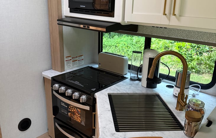 Indoor kitchen area