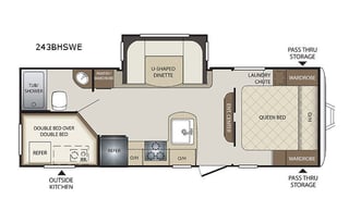 2017 Keystone RV Bullet 243BHSWE