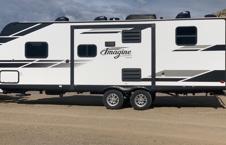 Exterior with slide in.