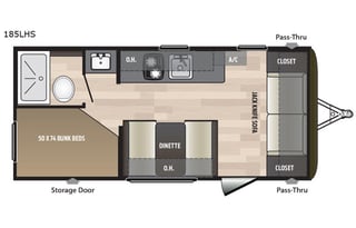 2018 Keystone RV Hideout Single Axle 185LHS