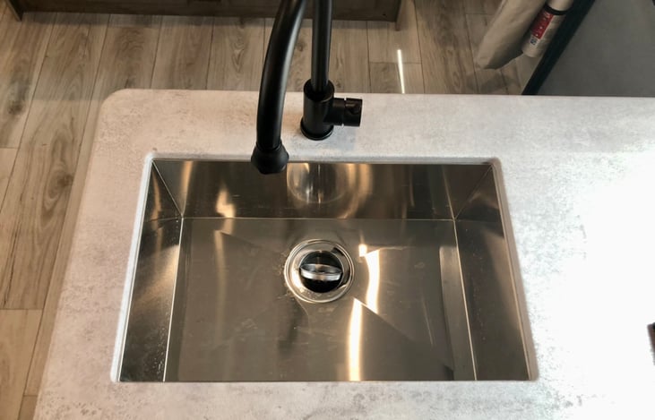 Large sink for an RV.