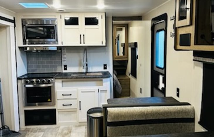 View from Main living area to Private Queen size bedroom