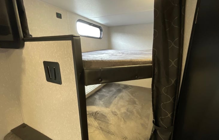 Bunks with full size beds.