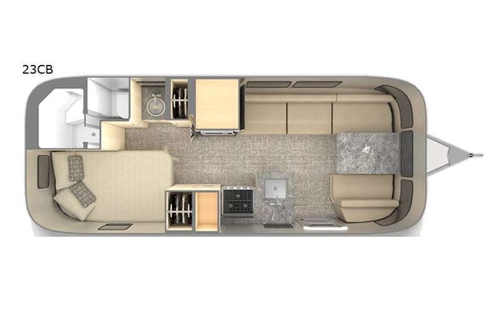 Representative floor plan provided by a trusted RVshare partner.