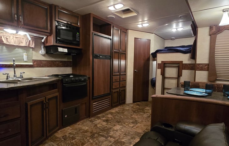 Kitchen, Dinning Room and Living room