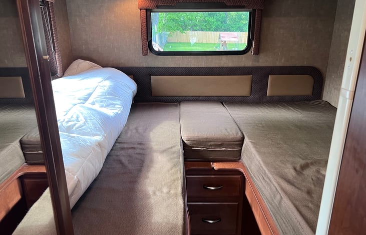 Back bed can be two separate singles.