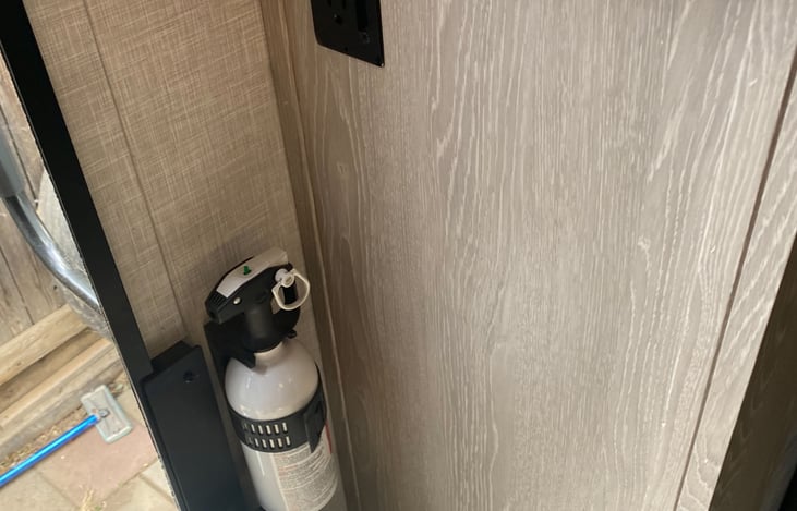 Fire extinguisher area