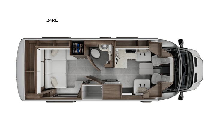 Representative floor plan provided by a trusted RVshare partner.