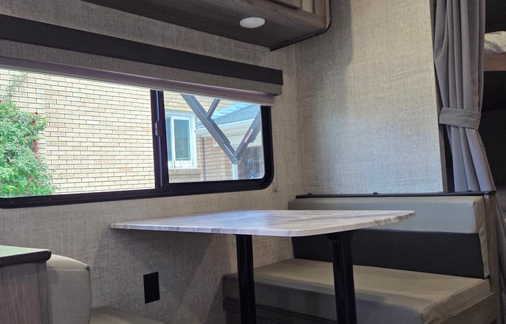 Dinette. Lowers to make a Bed