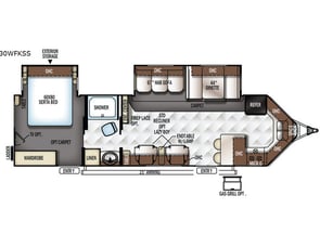 Forest River RV Flagstaff V-Lite 30WFKSS