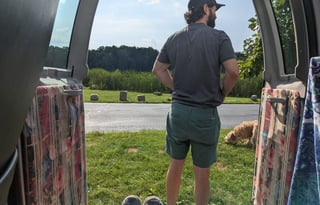 Cozy High Top Van for Tailgating, Camping, & More!