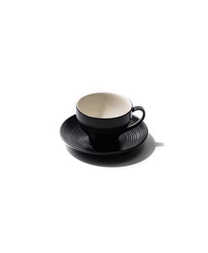 JAN BlancNoir Tea Cup and Saucer