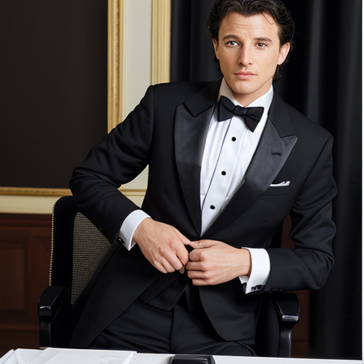 SD 1.5 image of man in a tux