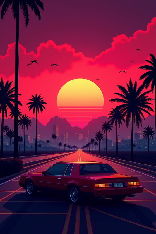 Synthwave Sunset