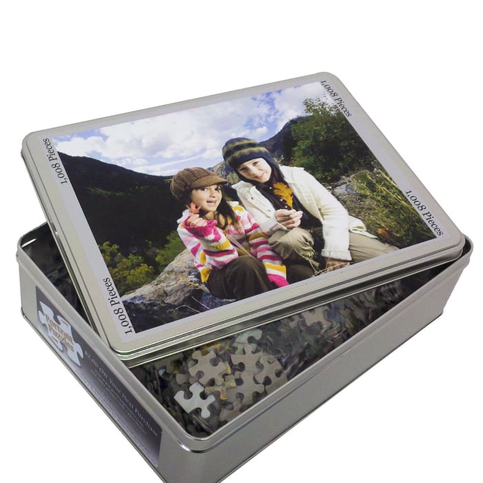 1000 Piece Custom Photo Puzzle Tin