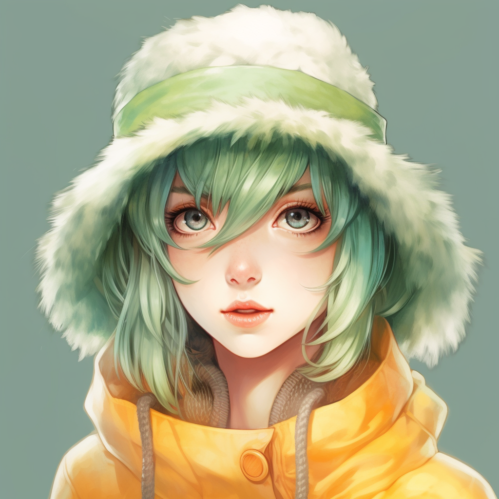 Detailed Journey of Anime Character Shiguro Jozo in Vibrant Aquamarine and Pastel Yellow Artistry