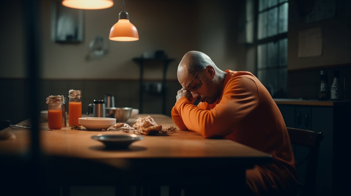 Cinematic Prisoner's Last Supper in 8K Resolution