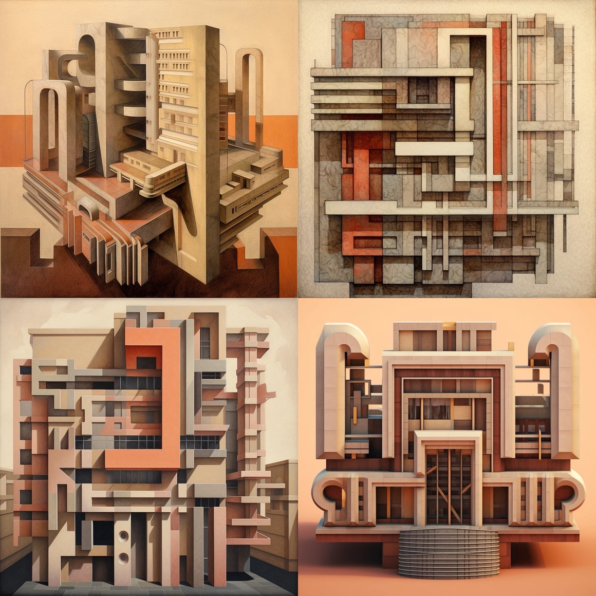 A Textural Journey in Brown Pastels