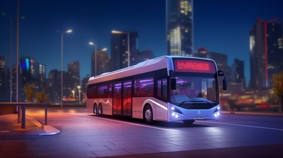 Mid-Trip Hyperrealistic 3D City Bus Game Design Preview