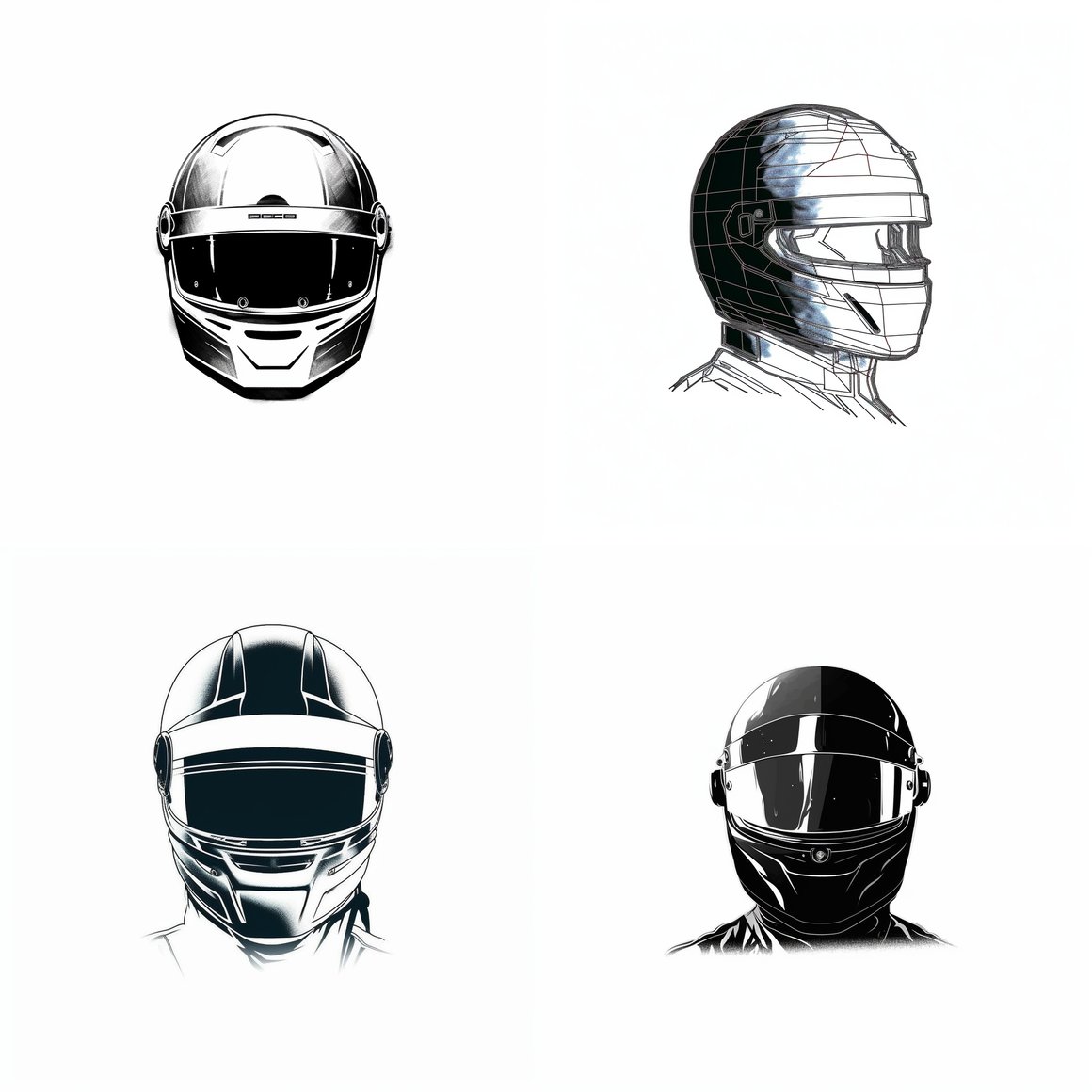 Negative Space F1 Driver Portrayal