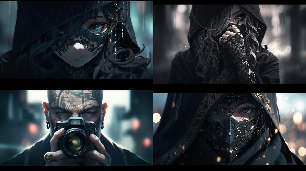 Retrato en Detalle de una Mujer Tatuada a 35mm