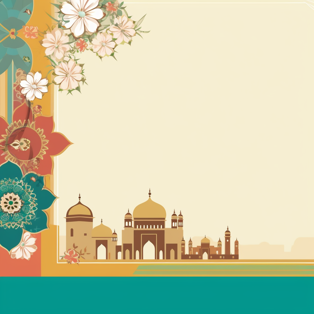 Hari Raya and Hari Gawai Festive PPT Background Design