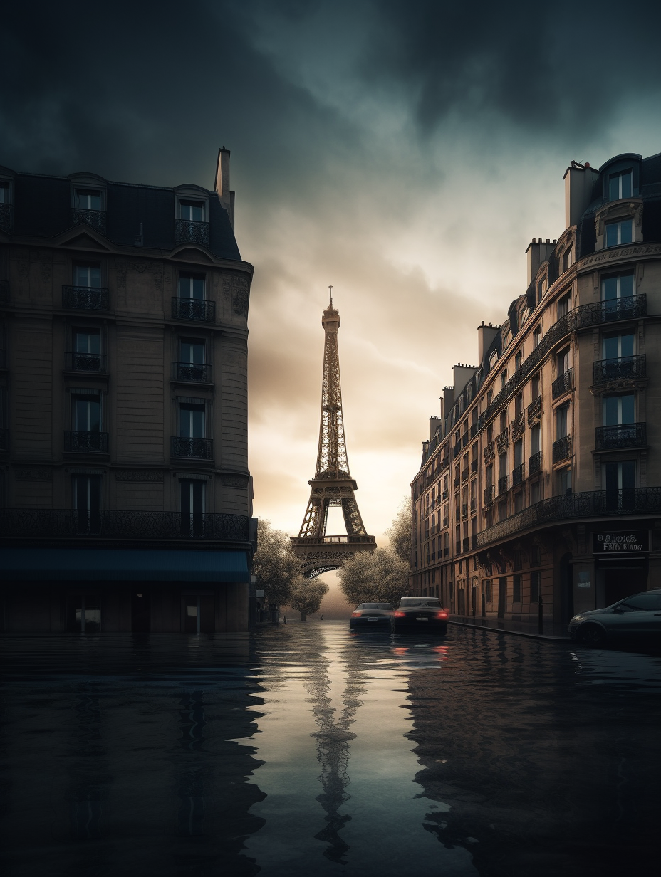 Submerged Paris: A Dramatic Climate Shift Journey