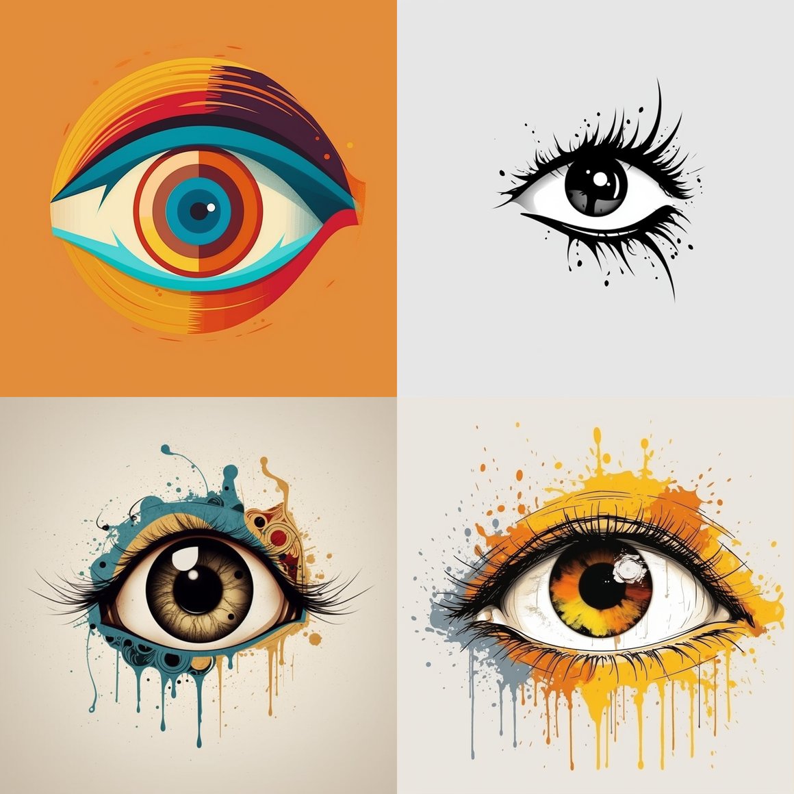 Artistic Abstract Logo for Keen Eye Inspirations