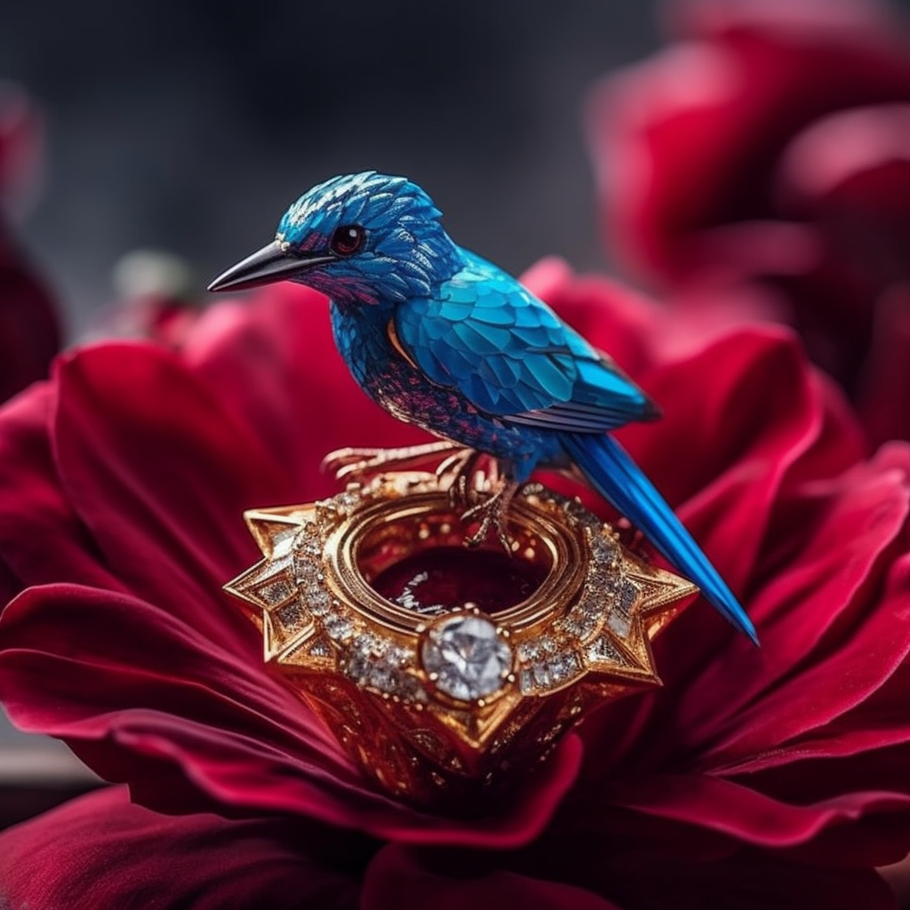 Halfway Voyage: The Sapphire Avian's Ruby Ring Encounter