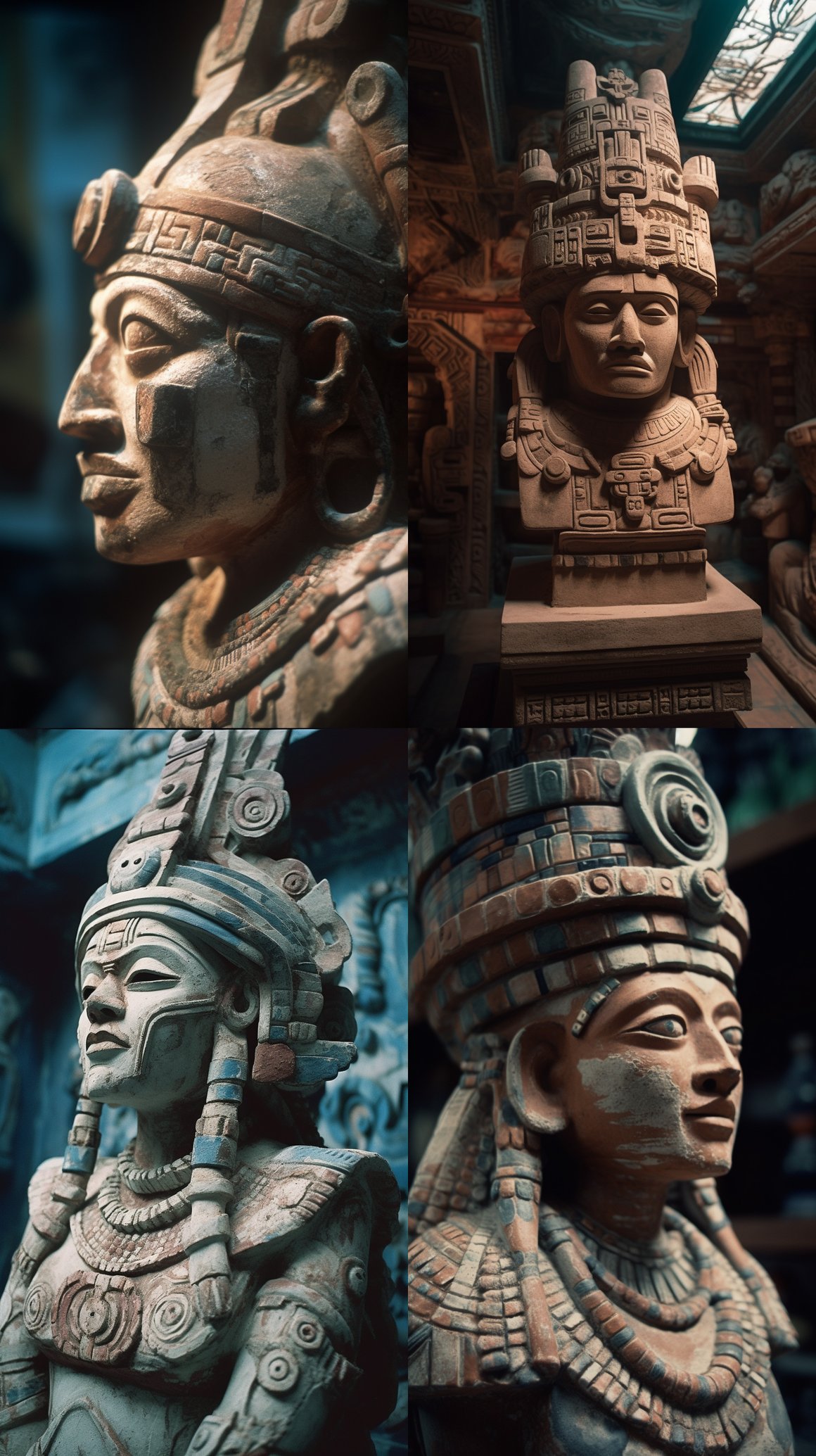 Ultra-Realistic Aztec Artistic Journey