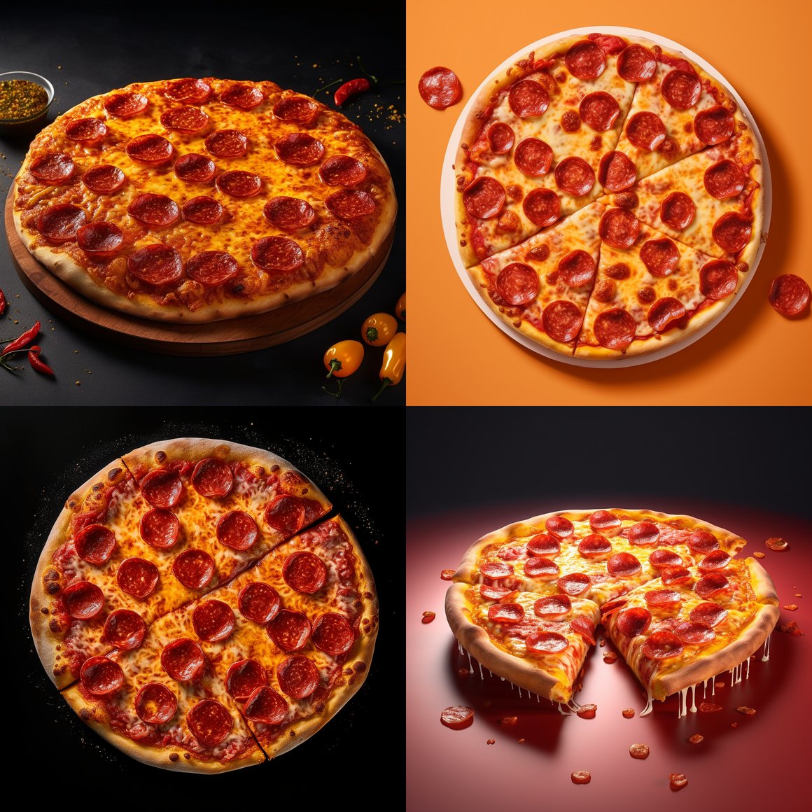 Halfway to Creating Lifelike Pepperoni Pizza Photography for a Gen Z Brand