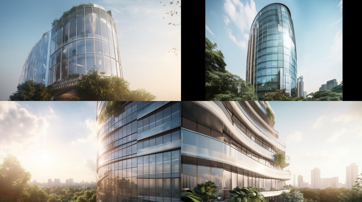 Hassan Fathy's Luxury Condominium in Central Park, Bangkok - Version 5 in Summer Sunshine