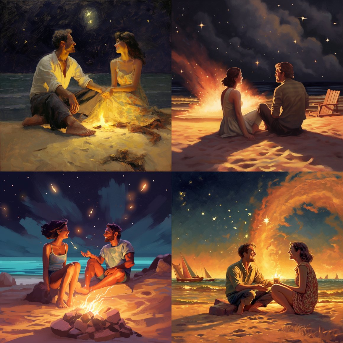 Midnight Beach Bonding