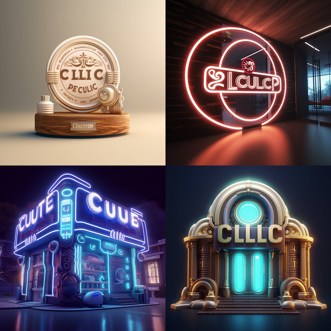 Detailed 3D Logo for Doctor Clu's Clinic