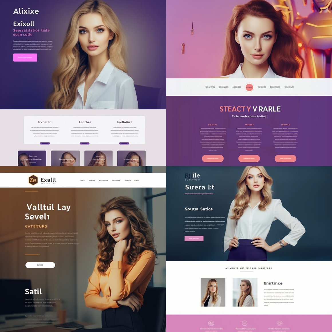 Designing User Interface/Experience for Female AI Recruiting Assistant Website Version 4