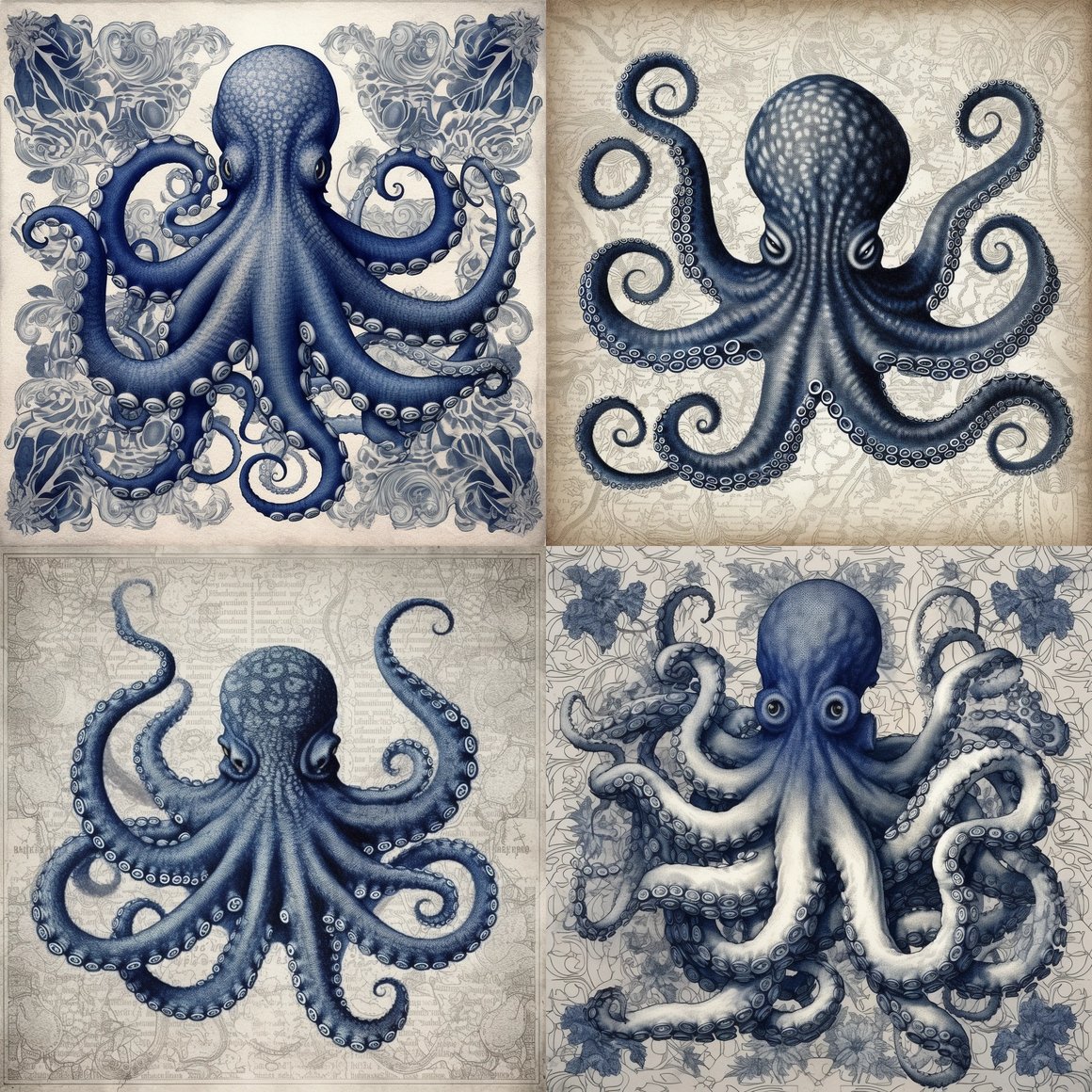 Artistic Journey in Octopus Illustration