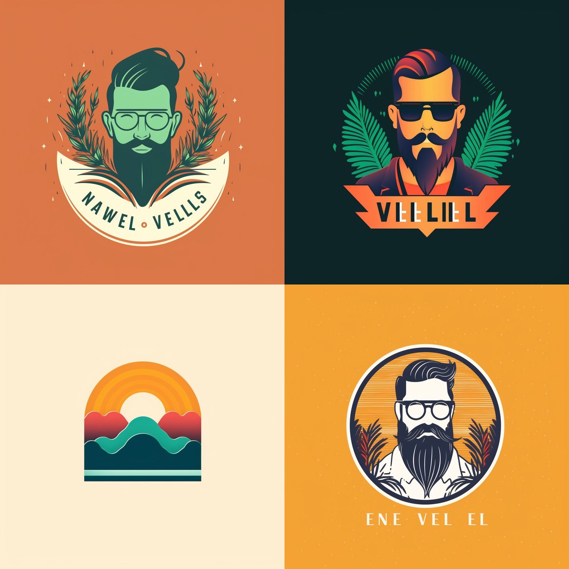 Neil's Vibe Print-on-Demand Business Logo Design