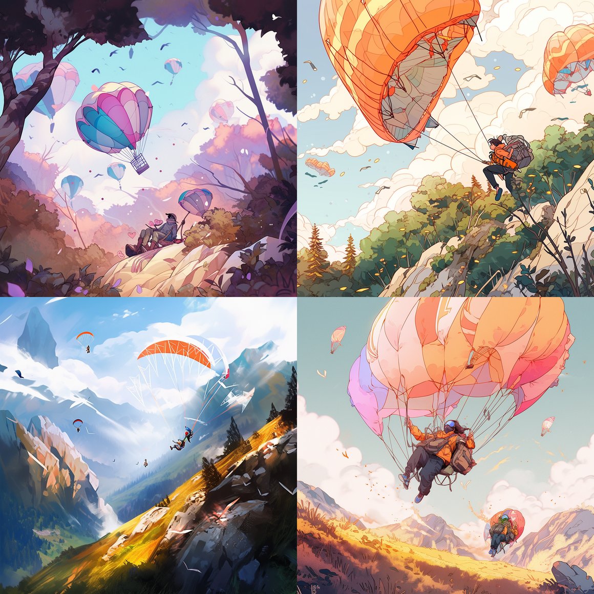 A Surreal Comedy of Paragliding Mishaps