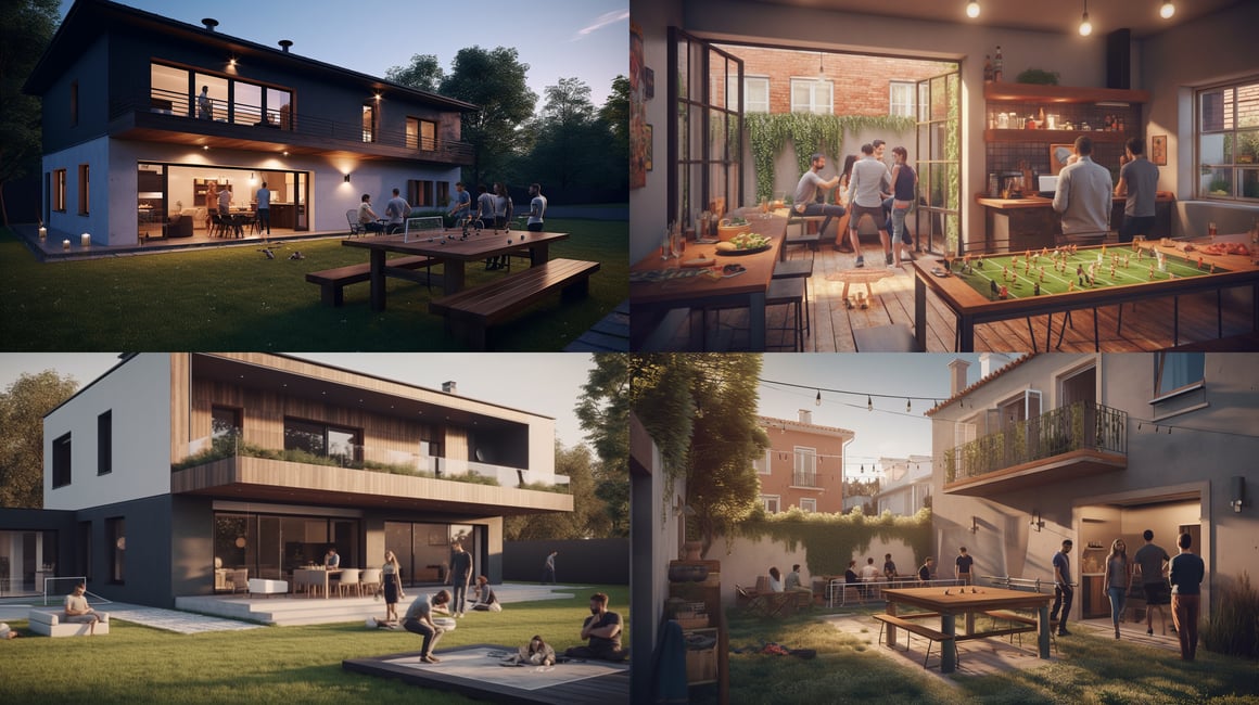 Half-Time House Party: A Realistic 4K Perspective