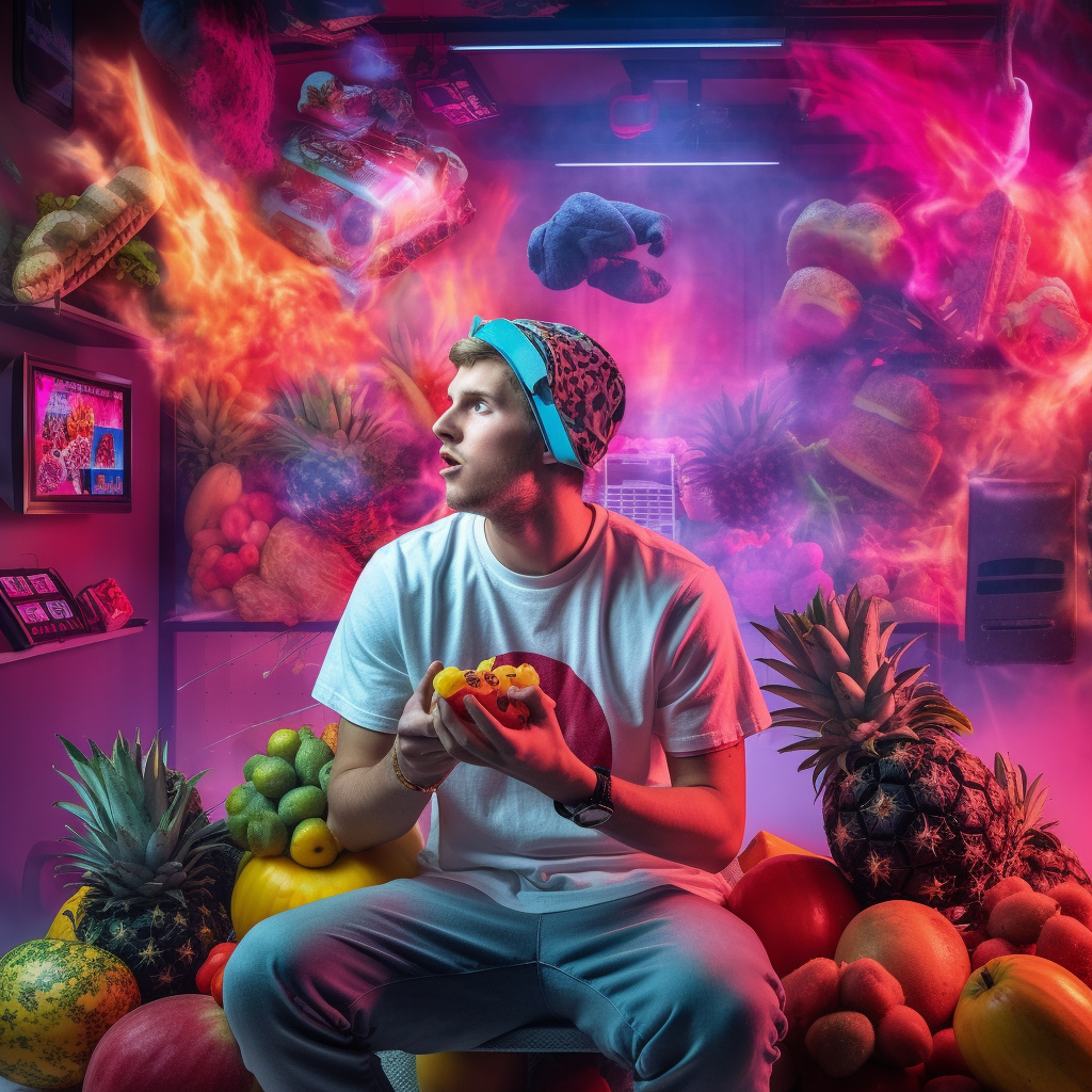Neon Dreams: Vape and Video Games Junction