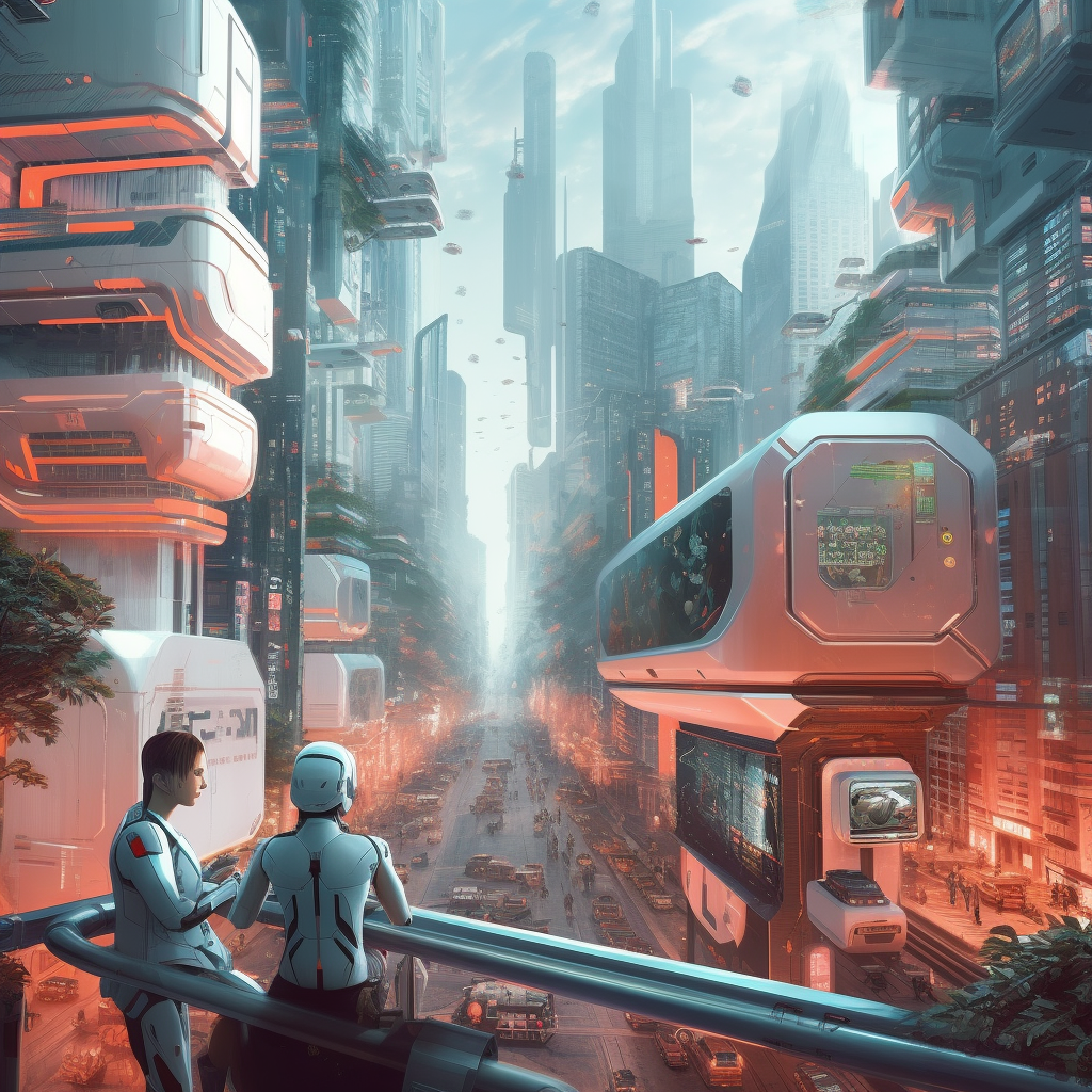 Harmony of Humans and AI in the Future Metropolis