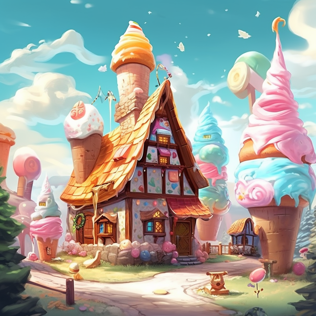 Sugar Sprite Residences: A Sweet Ice-Cream Fantasy in 4K