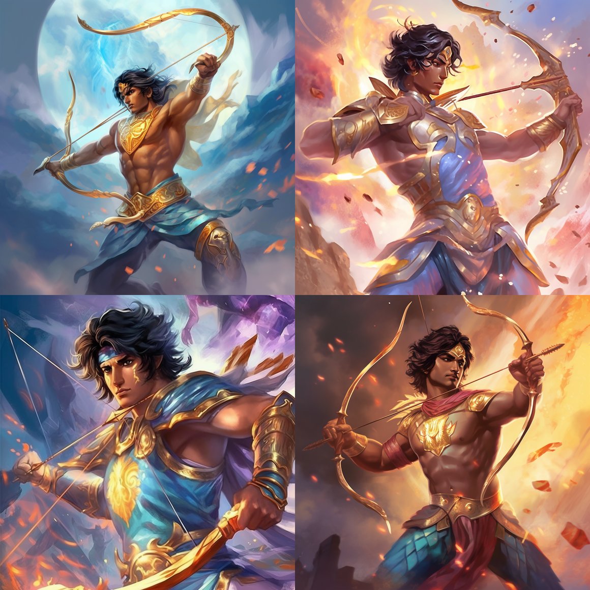 Arjuna's Unyielding Valor: A Hero's Mid-Battle Crusade