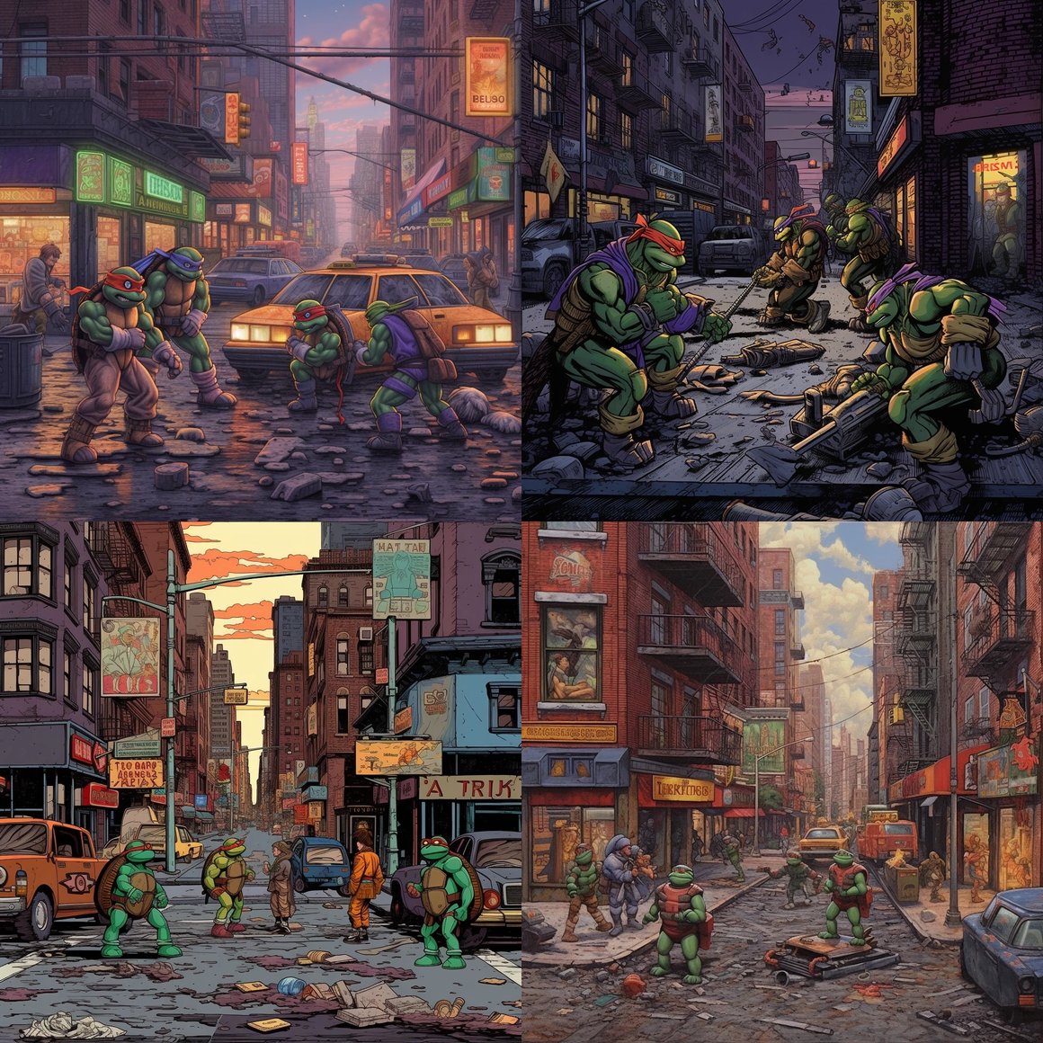 Retro Reptilian Rumble: TMNT vs Splinter 4K Adventure