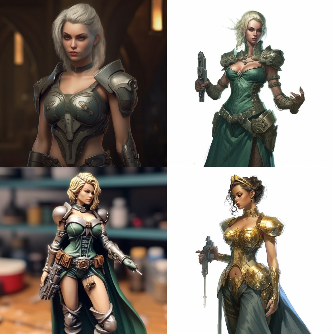 Elf Warrior Fashion in Warhammer 40k Universe