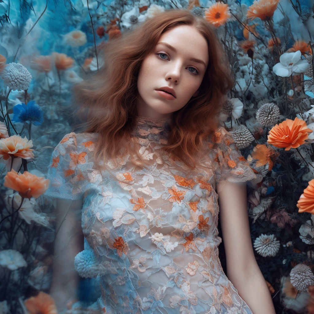 A Surreal Floral Journey in a Chaotic Urban Jungle